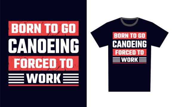 Canoeing Typography Design Review for Embroidery Projects