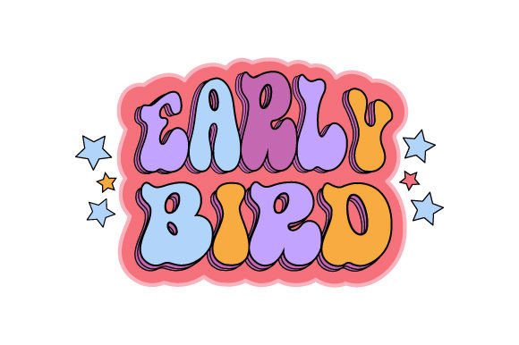 Early Bird Coffee Mug Sticker Embroidery Review