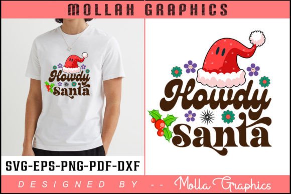 Howdy Santa Groovy Typography Design Review