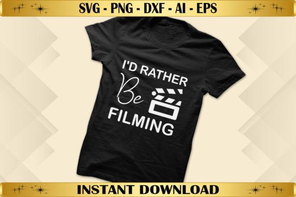 I d Rather Be Filming Embroidery Design Review