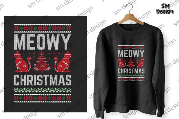 Meowy Christmas Ugly Sweater Embroidery Design Review