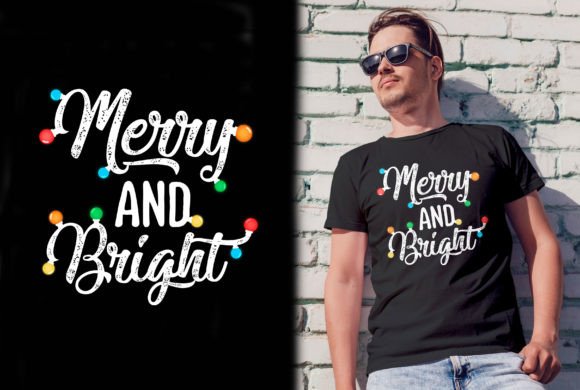 Merry and Bright T-Shirt Design Review
