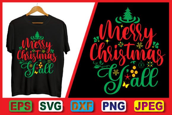 Merry Christmas Y All T-Shirt Design Review