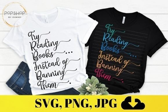 Try Reading Book Instead of Banning Them Embroidery Review